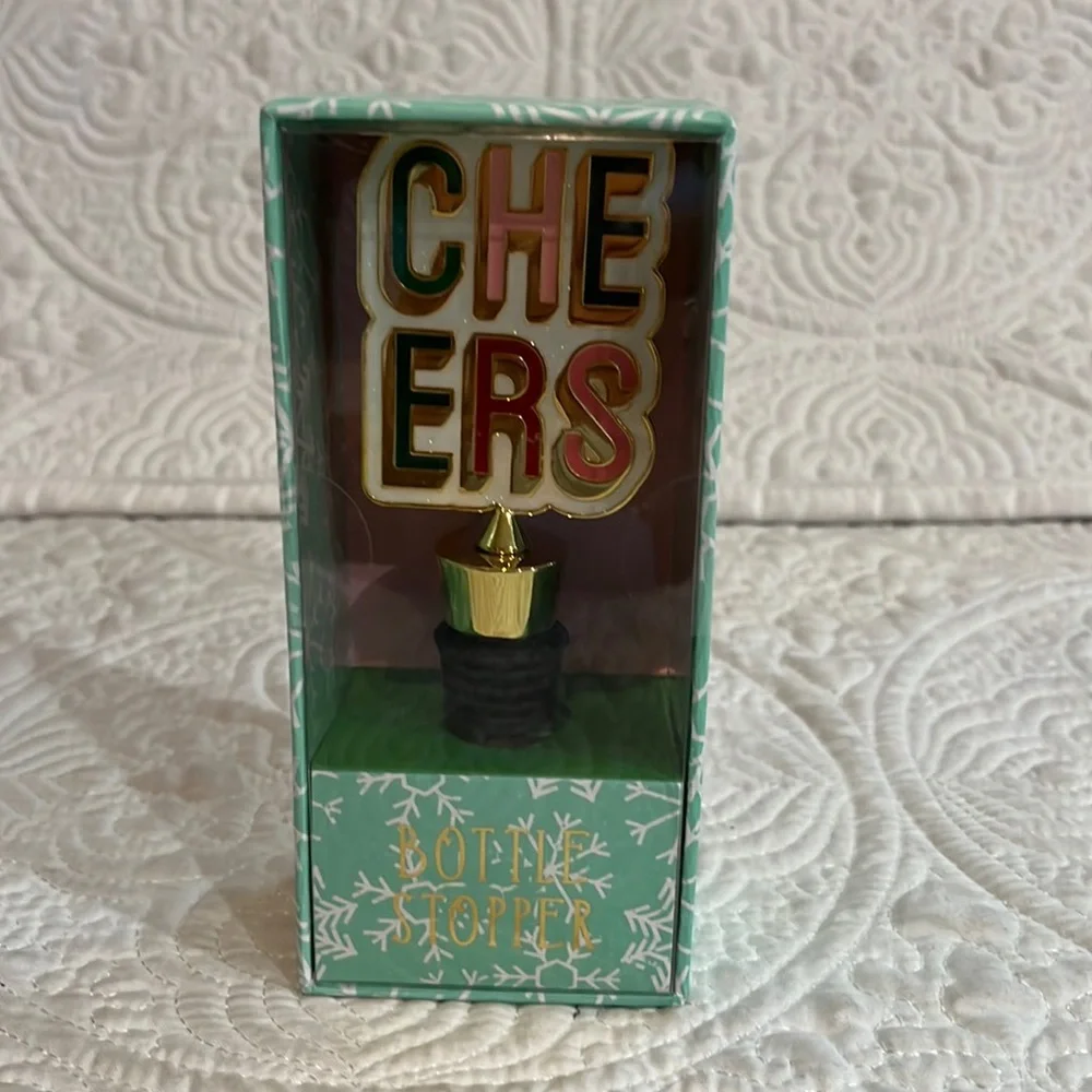 Oliver Smith & Co CHEERS bottle stopper, NWT‎